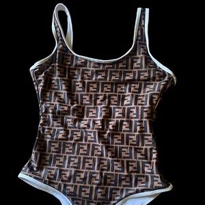 FENDI BATHING SUIT - REVERSIBLE ONE PIECE